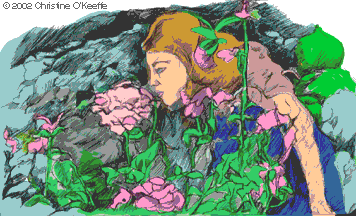 [Woman in Rosegarden]